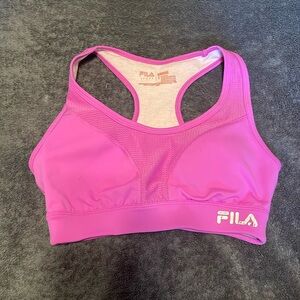 Pinkish purple Fila running sports bra